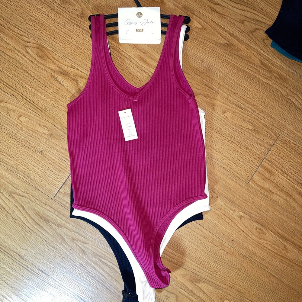 3 pack tank top bodysuits